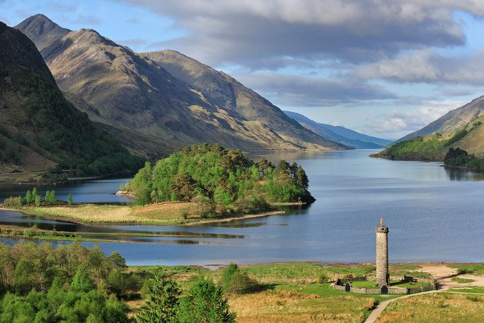 검은 Lake/Loch Shiel 