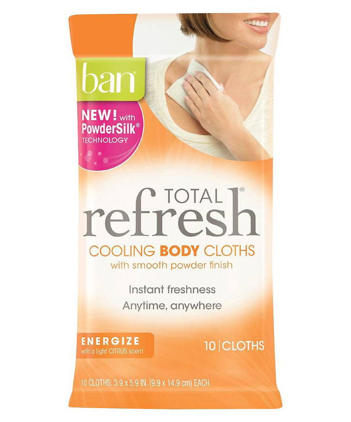 중간 School: Ban Total Refresh Body Cooling Cloths 