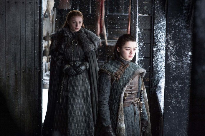 סאנסה and Arya Stark 