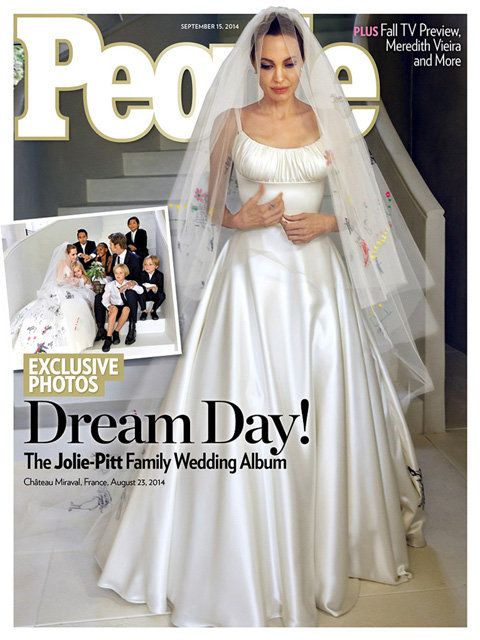アンジェリーナ Jolie Brad Pitt wedding People cover