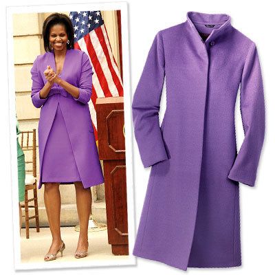 מישל Obama's Power Dressing - Long Coats - Michelle Obama Style