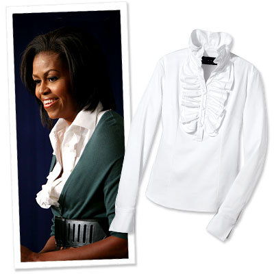 מישל Obama's Office Style - Azzedine Alaia - Kate Boggiano - White Shirts