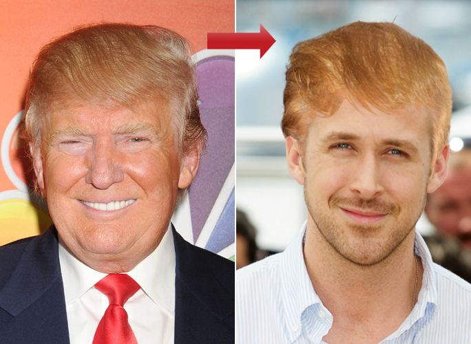 도날드 Trump Hair Try On