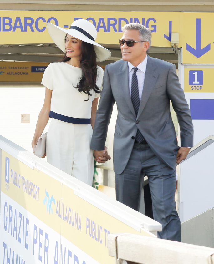 ג 'ורג' Clooney And Amal Alamuddin Civil Wedding