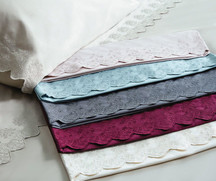 서명 Lace Cotton Sheet Set