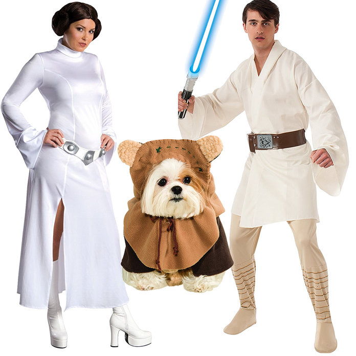 공주님 Leia, Luke Skywalker, and Chewbacca 