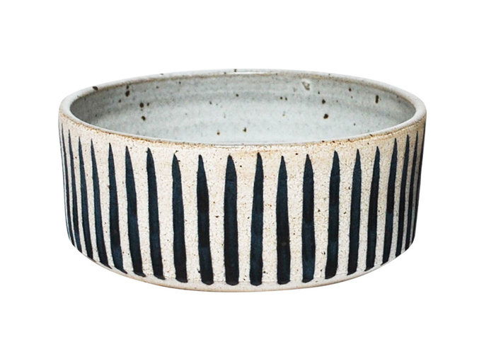 אינדיגו Striped Dog Bowls 