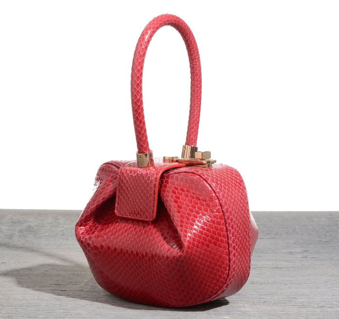 데미 bag in red snake, $2,495; at Net-a-porter.com. 