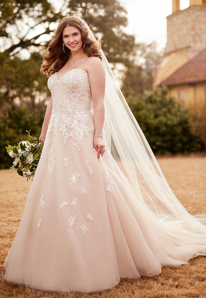 רומנטי Tulle A-Line Wedding Dress 