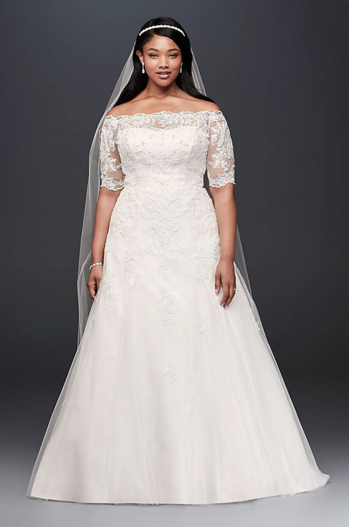 תכשיט 3/4 Sleeve Wedding Dress 