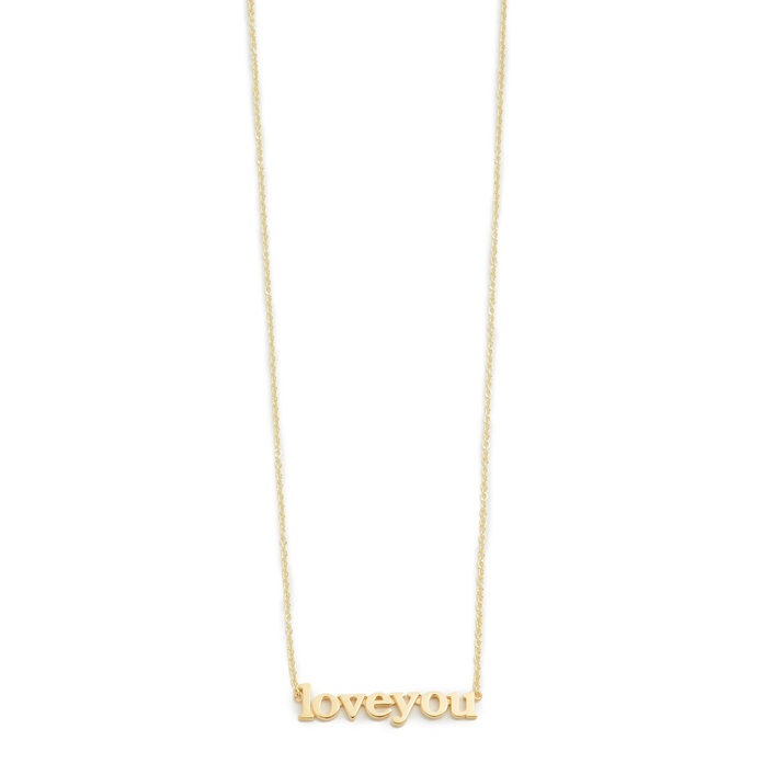 제니퍼 Meyer 'Love You' Necklace