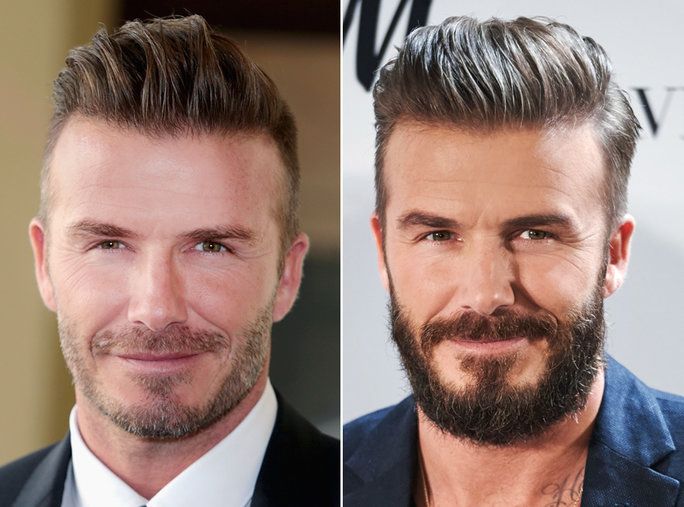 수염 or No Beard - David Beckham