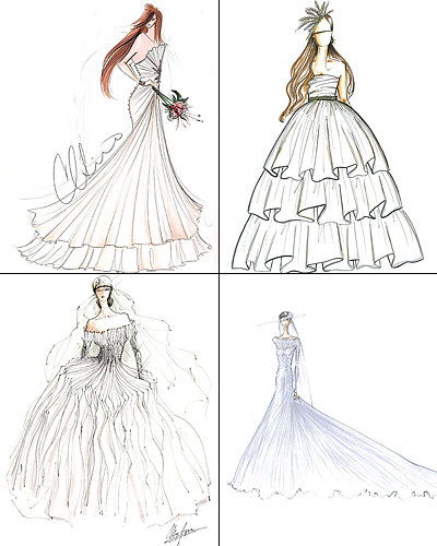 אופנה Designers Sketch Kate Middleton's Wedding Dress - Poll
