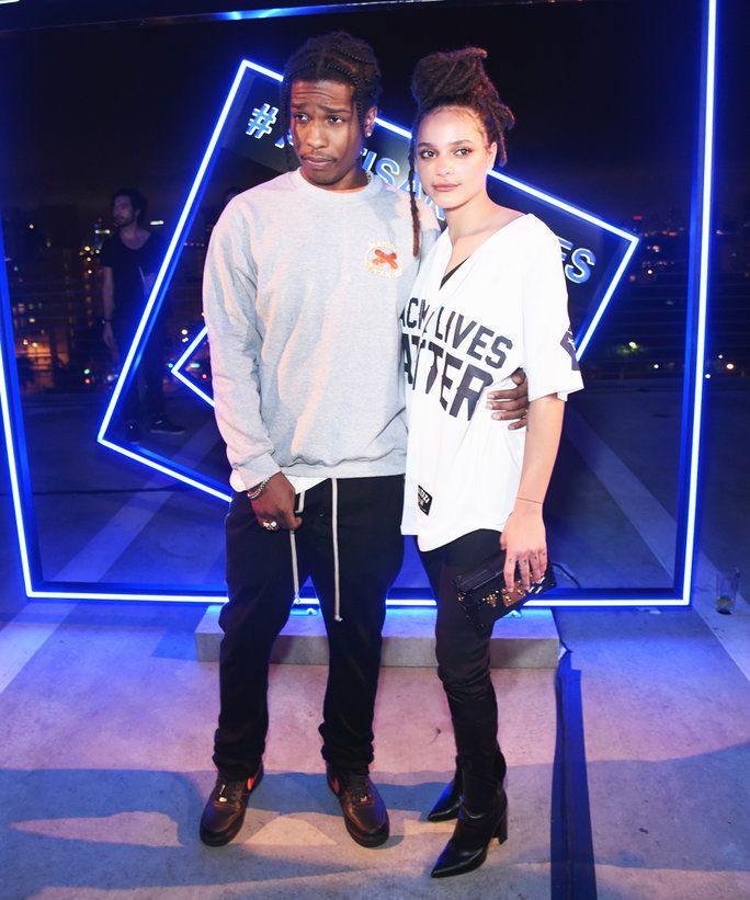 A $ AP Rocky and Sasha Lane 