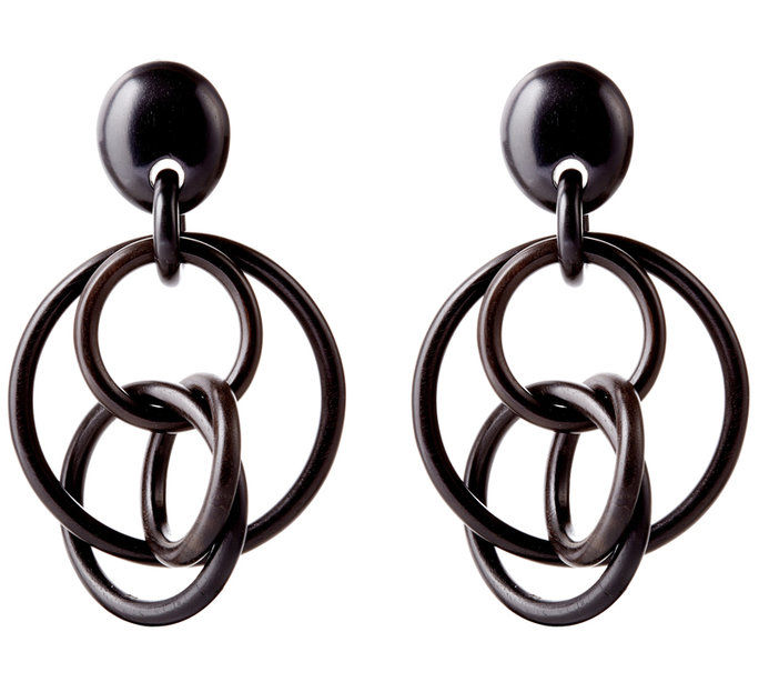 돈 Concentric Circle Earrings