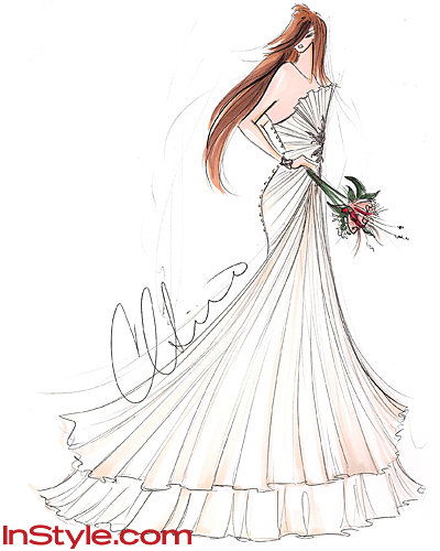 אופנה Designers Sketch Kate Middleton's Wedding Dress - Christian Siriano