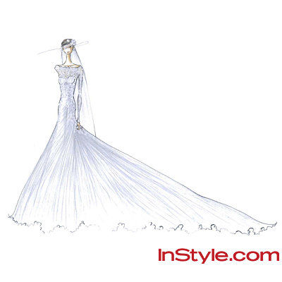 אופנה Designers Sketch Kate Middleton's Wedding Dress - Pamella Roland