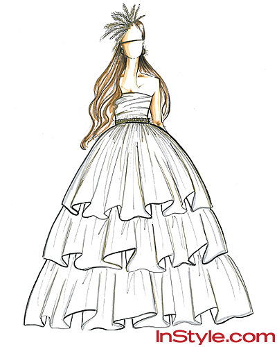 אופנה Designers Sketch Kate Middleton's Wedding Dress - Shoshanna