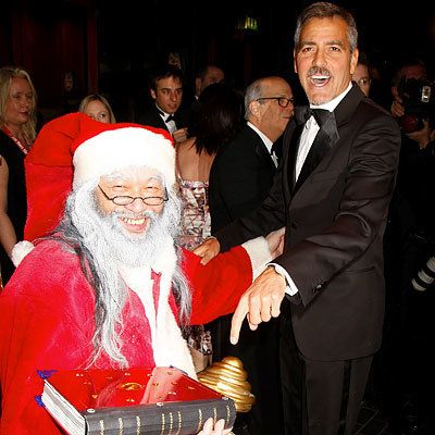 ジョージ Clooney - The Stars Visit Santa