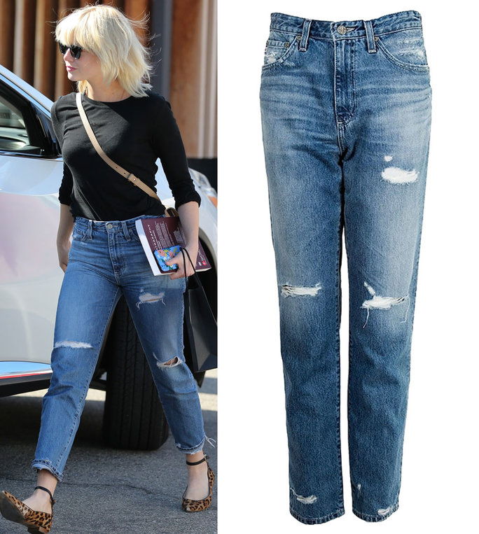 エマ Stone in AG jeans 