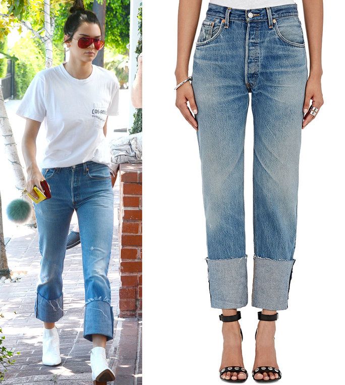 ケンドール Jenner in Re/Done jeans 