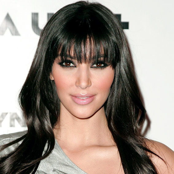 קים Kardashian - Transformation - Bangs - Celebrity Before and After