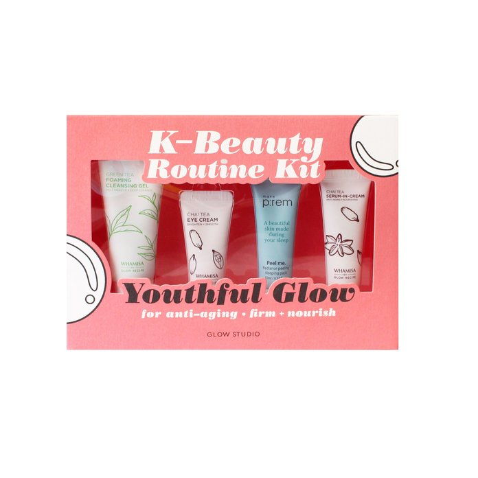 불타는 듯한 빛깔 Studio Youthful Glow K-Beauty Routine Kit