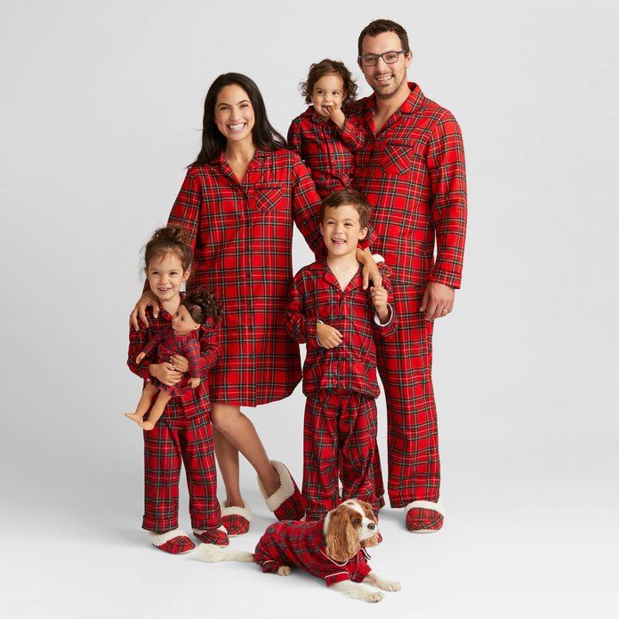 휴일 Plaid Family Pajamas Collection