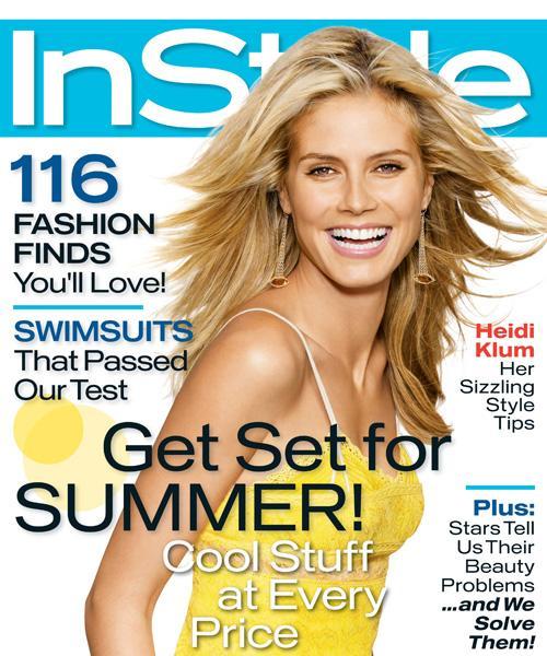 InStyle Covers - June 2006, Heidi Klum