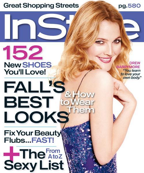 InStyle Covers - September 2006, Drew Barrymore