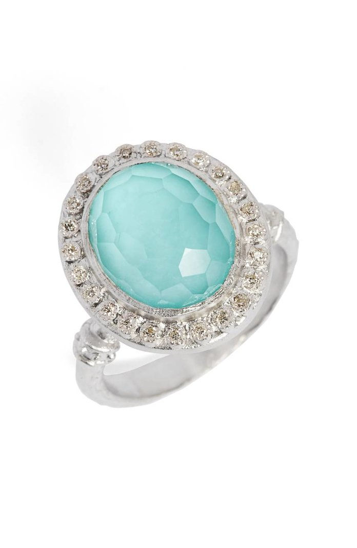 ארמנטה New World Diamond & Turquoise Ring