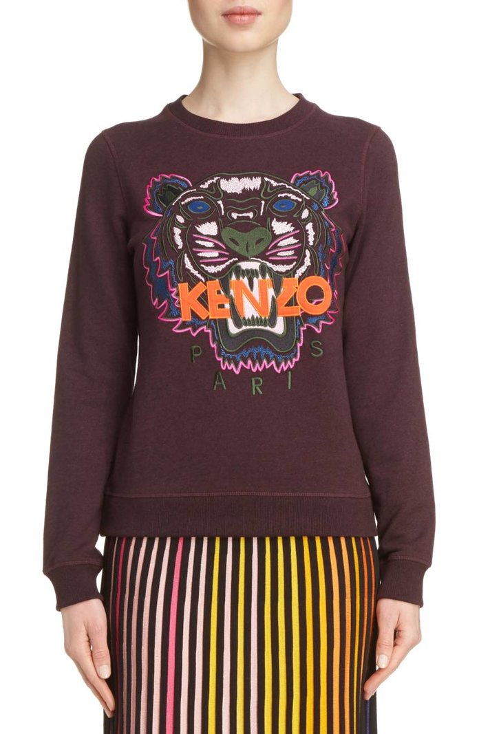 겐조 Embroidered Tiger Sweatshirt