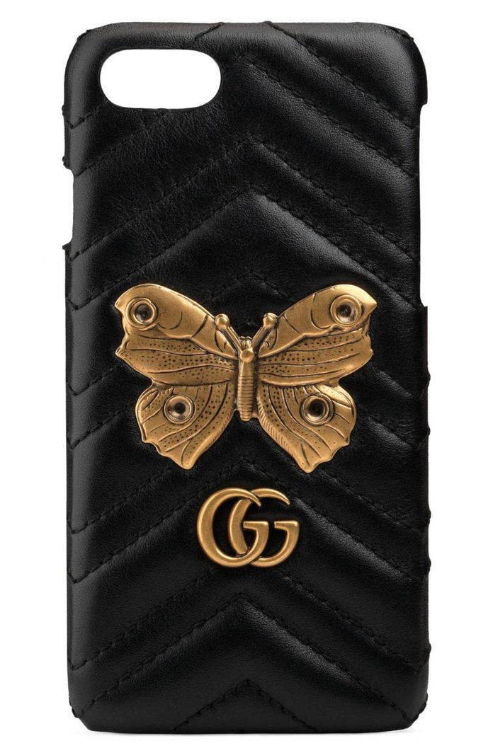 גוצ'י GG Marmont 2.0 Matelassé Leather iPhone 7 Case