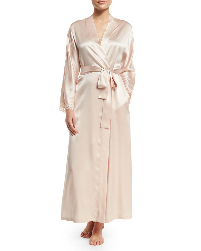 כריסטין Designs Bijoux Long Silk Robe
