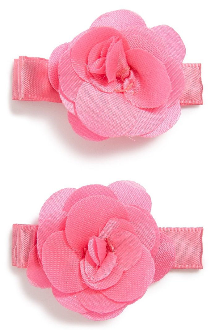 PLH BOWS & LACES Set of 2 Flower Hair Clips