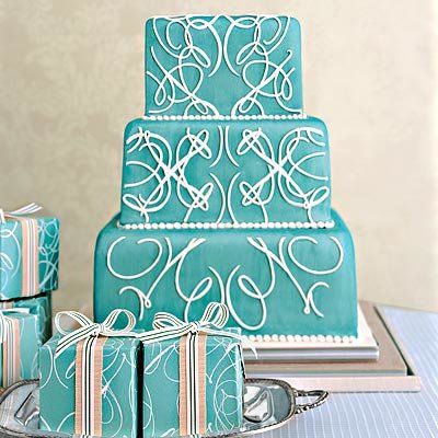 青 wedding cake