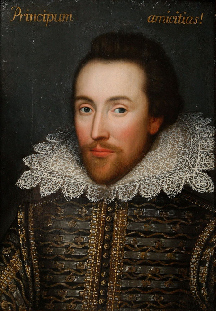 ザ Cobbe portrait of William Shakespeare (1564-1616), c1610.
