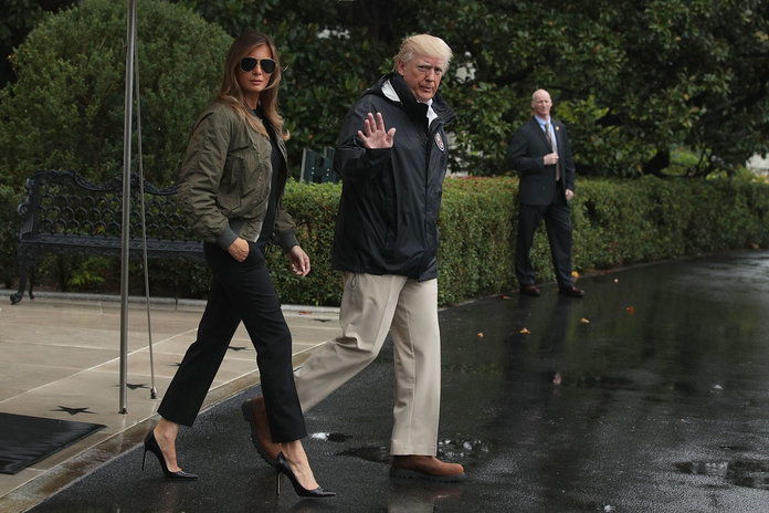 大統領 Trump Departs White House En Route To Texas