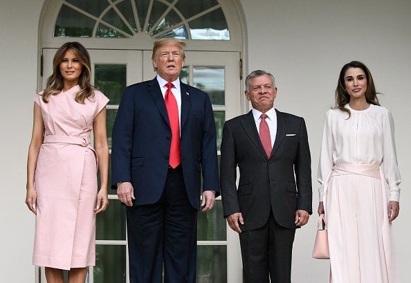 נשיא Trump Welcomes King Abdullah And Queen Rania Of Jordan To White House